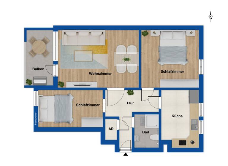 Wohnung zum Kauf 129.000 € 3 Zimmer 72,7 m² 2. Geschoss Weidenau Siegen 57076