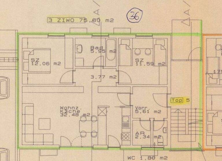 Wohnung zum Kauf 348.000 € 3 Zimmer 75,1 m² EG Feldkirch 6800