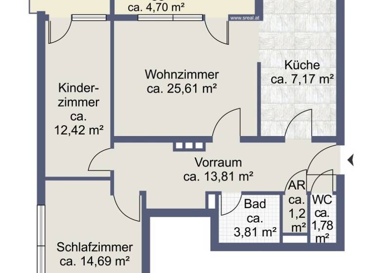 Wohnung zum Kauf 299.000 € 3 Zimmer 86,4 m² 2. Geschoss Bergheim 5101