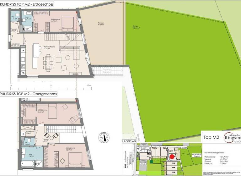 Maisonette zum Kauf - Erstbezug provisionsfrei 1.089.200 € 4 Zimmer 131,9 m² EG Maria Enzersdorf 2344