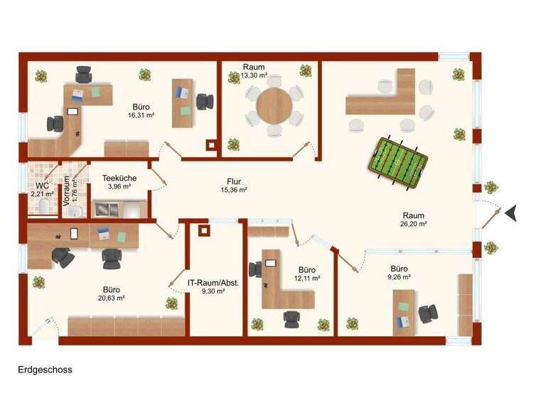 Bürofläche zum Kauf 227.000 € 6 Zimmer 126,5 m² Bürofläche Achim 28832