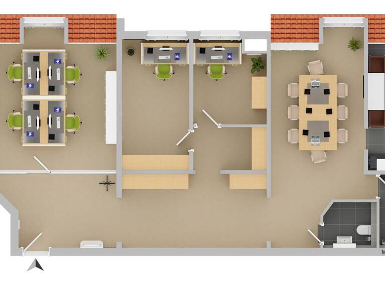Bürofläche zur Miete provisionsfrei 1.450 € 4 Zimmer 124 m² Bürofläche Mitte Ludwigsburg 71638