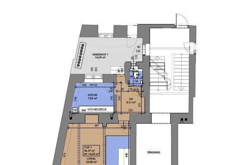 Laden zur Miete 14,50 € Pfluggasse 3 Wien 1090