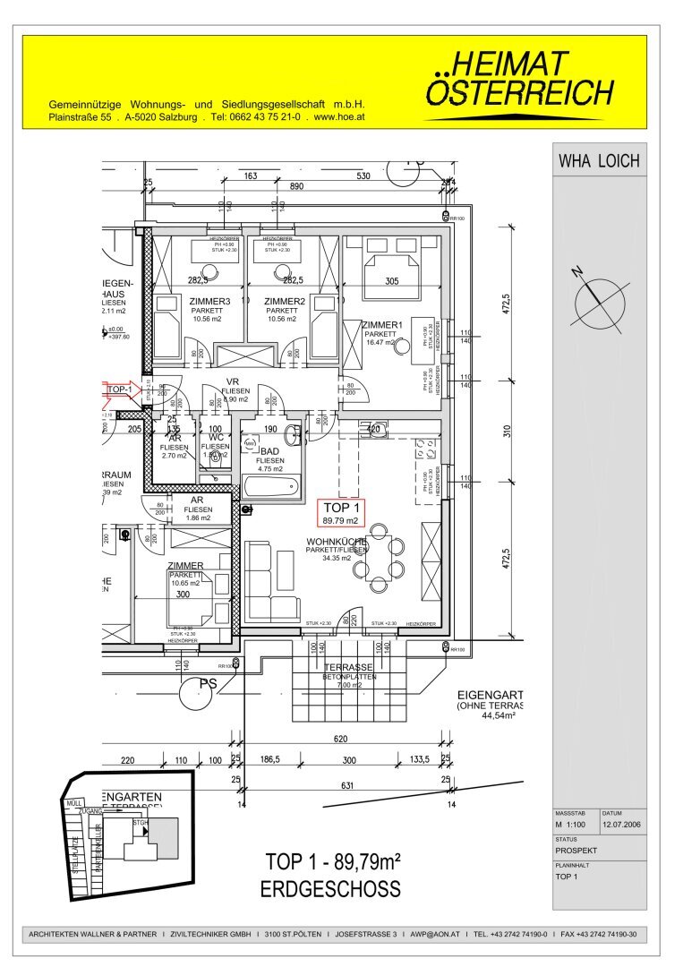 Wohnung zur Miete 755 € 4 Zimmer 89,5 m²<br/>Wohnfläche EG<br/>Geschoss Dobersnigg Loich 3211