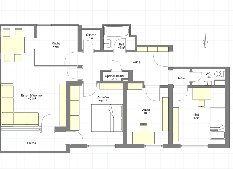 Wohnung zum Kauf 299.000 € 4 Zimmer 91,8 m² 3. Geschoss Traunreut 83301