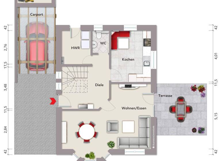 Einfamilienhaus zum Kauf 289.000 € 4 Zimmer 110,8 m² 380 m² Grundstück Friesoythe 26169