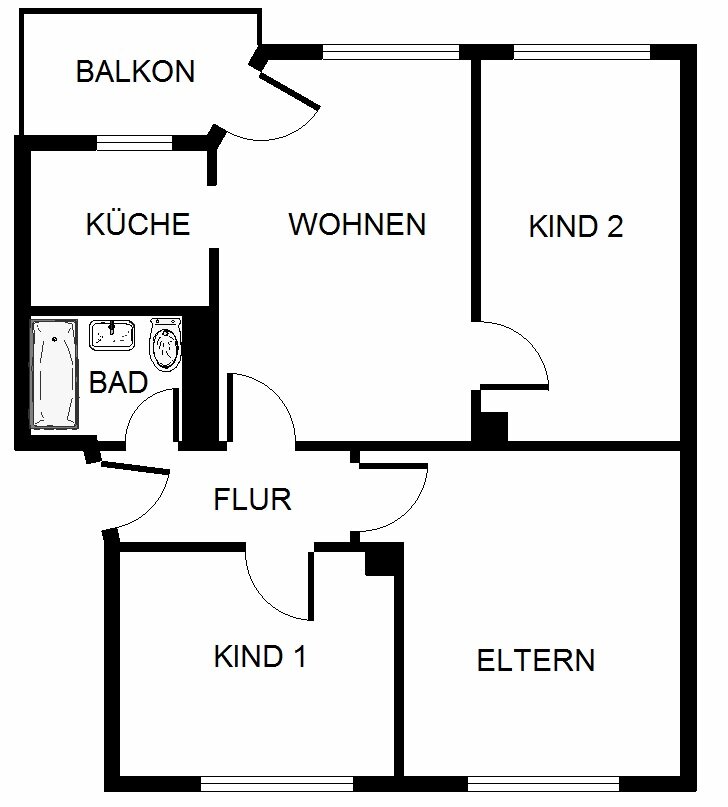 Wohnung zur Miete 439 € 3,5 Zimmer 64,3 m²<br/>Wohnfläche 1.<br/>Geschoss Kerkhofsweg 2 Hassel Gelsenkirchen 45896