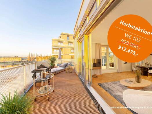 Wohnung zum Kauf - Neubau 930.000 € 2 Zimmer 133,8 m² 4. Geschoss Hasselwerderstraße 27 Niederschöneweide Berlin 12439