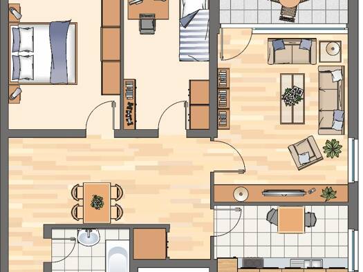 Wohnung zur Miete nur mit Wohnberechtigungsschein 396 € 3 Zimmer 83,3 m² 1. Geschoss Germaniastraße 34 Methler Kamen 59174