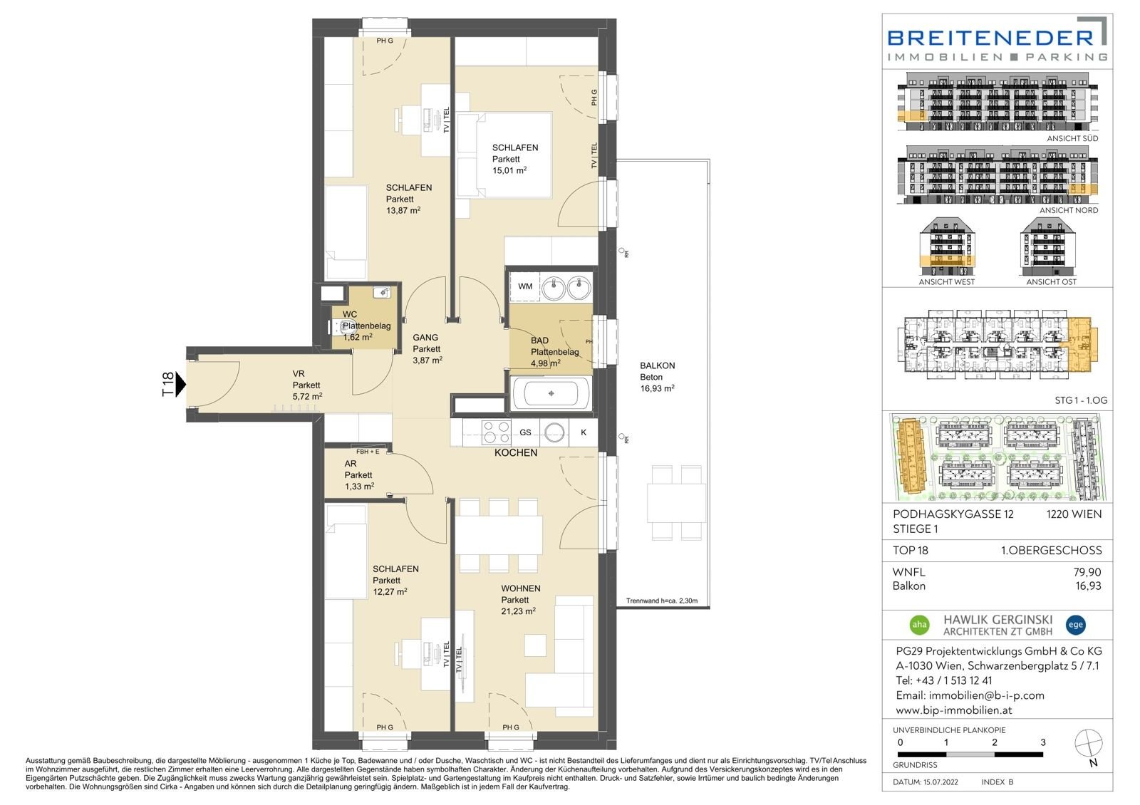 Wohnung zur Miete 1.294 € 4 Zimmer 79,9 m²<br/>Wohnfläche 1.<br/>Geschoss ab sofort<br/>Verfügbarkeit Podhagskygasse 12 Wien 1220