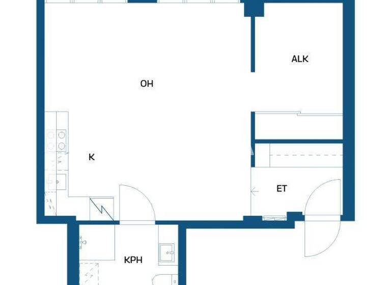 Studio zum Kauf 349.000 € 1 Zimmer 46 m² 2. Geschoss Malminkatu 20 B Helsinki 00100