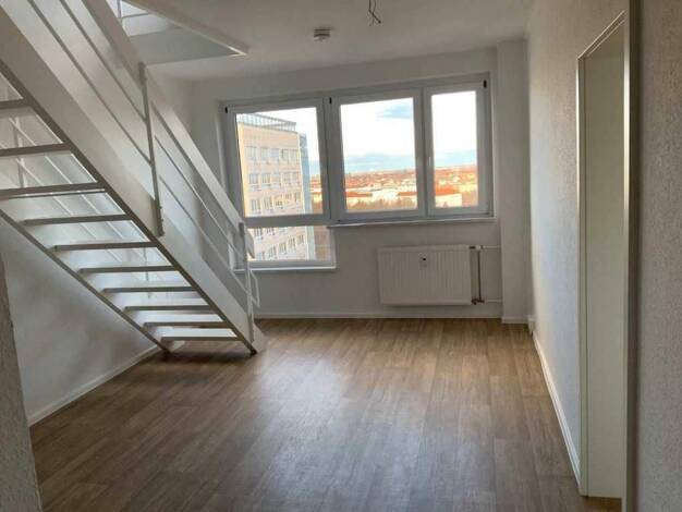 Maisonette zur Miete 1.054 € 6 Zimmer 124 m² 14. Geschoss Straße des 18. Oktober 35 Zentrum-Südost Leipzig 04103
