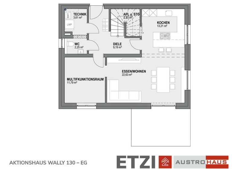 Einfamilienhaus zum Kauf - Erstbezug provisionsfrei 361.260 € 4 Zimmer 129,7 m² 944 m² Grundstück Taufkirchen an der Pram 4775