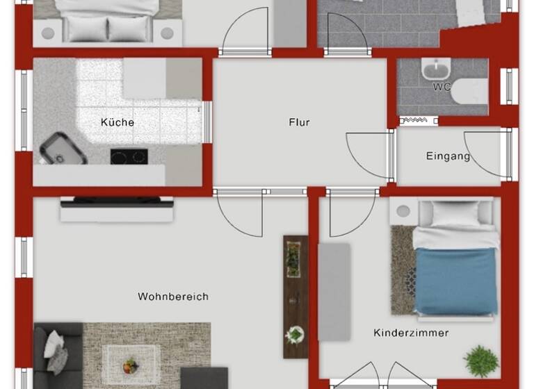 Wohnung zum Kauf 289.000 € 3 Zimmer 78,4 m² 1. Geschoss Gottmadingen 78244