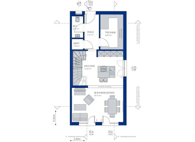 Doppelhaushälfte zum Kauf provisionsfrei 579.000 € 4,5 Zimmer 114 m² 250 m² Grundstück Klosterstr. 6 Wyhlen Grenzach-Wyhlen 79639