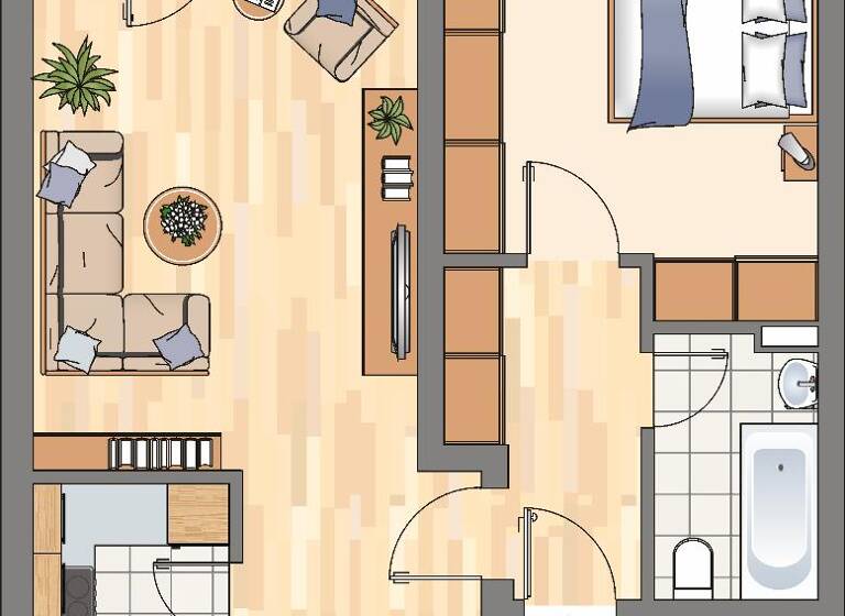 Wohnung zur Miete 499 € 2 Zimmer 56 m² 3. Geschoss Peschweg 11 Scharnhorst Dortmund 44328