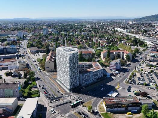 Wohnung zur Miete - Erstbezug 1.099 € 4 Zimmer 87,3 m² 9. Geschoss Kärntner Straße 1 Gries Graz 8020