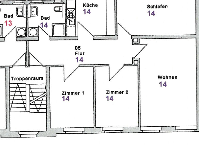 Wohnung zum Kauf provisionsfrei als Kapitalanlage geeignet 279.000 € 4 Zimmer 96 m² Saarlandstraße 1 Nordstadt Offenburg 77652