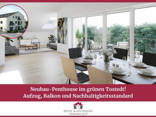 Wohnung zur Miete - Erstbezug 1.420 € 3 Zimmer 114,1 m² frei ab 01.05.2026 Todtglüsingen Tostedt / Todtglüsingen 21255