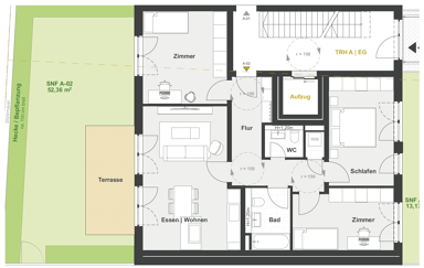 Terrassenwohnung zum Kauf provisionsfrei als Kapitalanlage geeignet 649.000 € 4 Zimmer 97,7 m² Nasbacher Weg 18 Nord Schwabach 91126