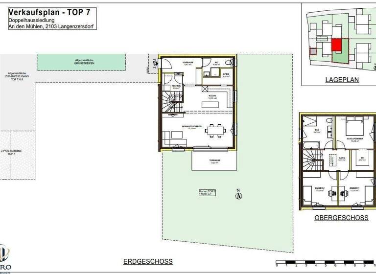 Doppelhaushälfte zum Kauf - Erstbezug 446.000 € 4 Zimmer Langenzersdorf 2103