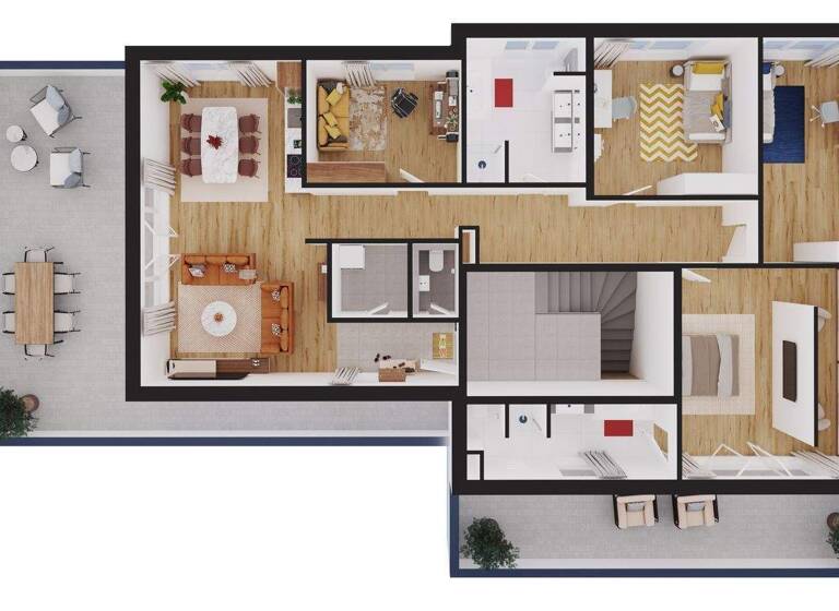 Wohnung zur Miete - Erstbezug 6 Zimmer 137 m² 4. Geschoss Carl-Zeiss-Straße 12 Gebersheim Leonberg 71229