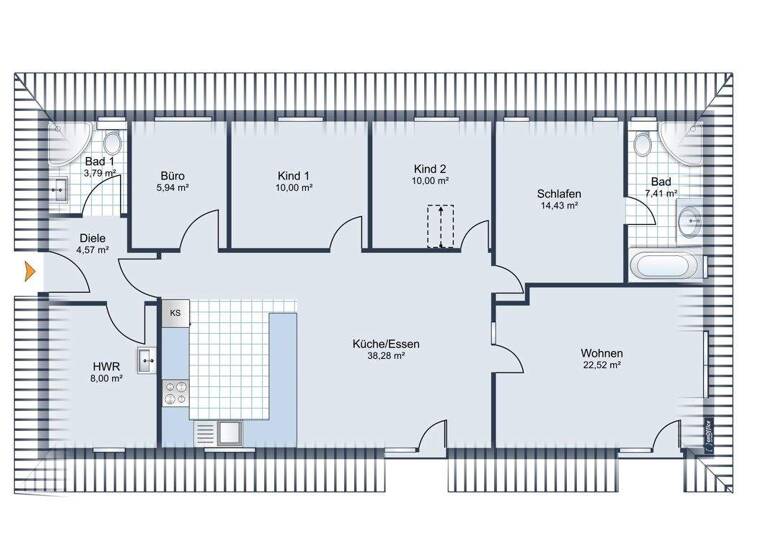 Bungalow zum Kauf 549.000 € 4,5 Zimmer 123 m² 761 m² Grundstück Harrislee 24955