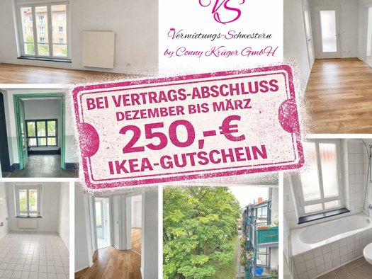 Wohnung zur Miete 350 € 2 Zimmer 65,3 m² 3. Geschoss Carl-von-Ossietzky-Straße 2 Lutherviertel Chemnitz 09126