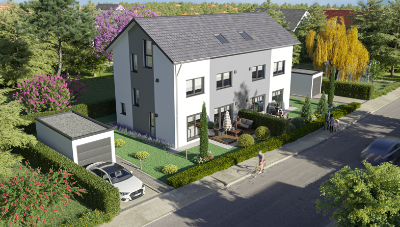 Doppelhaushälfte zum Kauf 590.000 € 5 Zimmer 137 m² 250 m² Grundstück Kissing 86438