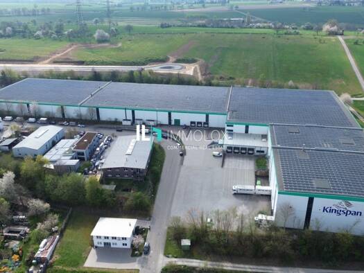 Lagerhalle zur Miete provisionsfrei 10.700 m² Lagerfläche teilbar ab 4.500 m² Gölshausen Bretten 75015