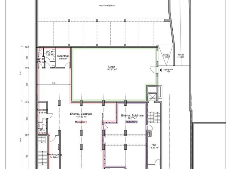 Laden zur Miete 12,79 € 297 m² Verkaufsfläche teilbar ab 89 m² Innenstadt-Ost Karlsruhe 76133