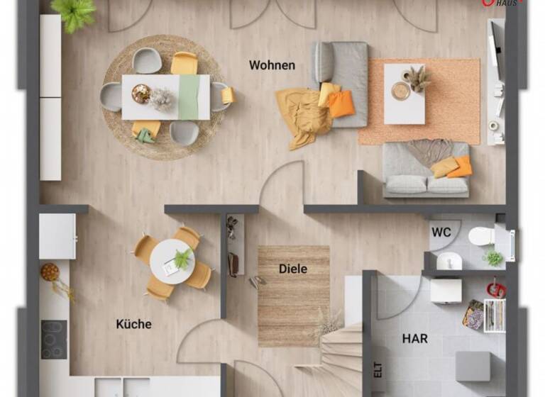 Einfamilienhaus zum Kauf provisionsfrei 343.350 € 4 Zimmer 120,9 m² 527 m² Grundstück Böklund 24860