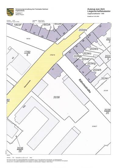 Gewerbepark zum Kauf provisionsfrei 2.225.000 € 2.970 m² Grundstück Hammerstraße 74 Hammervorstadt Plauen 08523