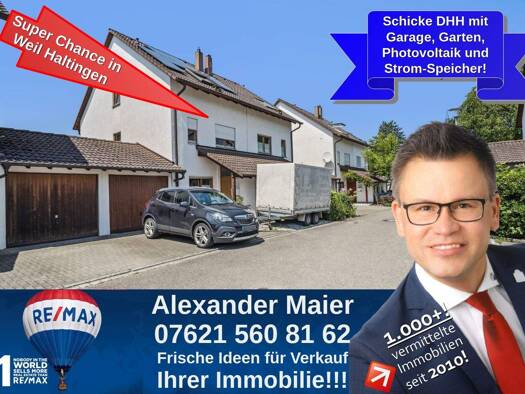 Doppelhaushälfte zum Kauf 449.000 € 5 Zimmer 116 m² 179 m² Grundstück Haltingen Weil am Rhein 79576