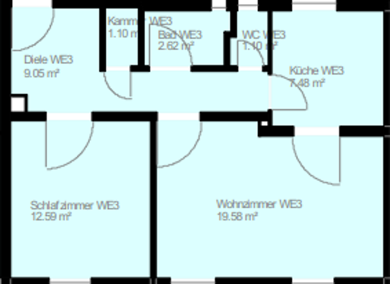 Wohnung zum Kauf provisionsfrei als Kapitalanlage geeignet 199.000 € 2 Zimmer 53,5 m²<br/>Wohnfläche Steinbühl Nürnberg 90431