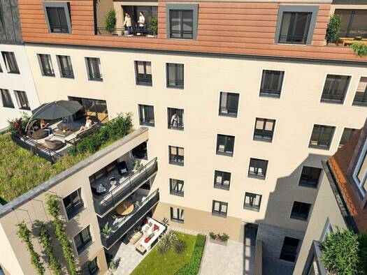 Wohnung zum Kauf - Neubau provisionsfrei 689.750 € 3,5 Zimmer 116,3 m² 3. Geschoss frei ab 28.02.2027 Schwabacher Straße 74-76 St Leonhard Nürnberg 90439