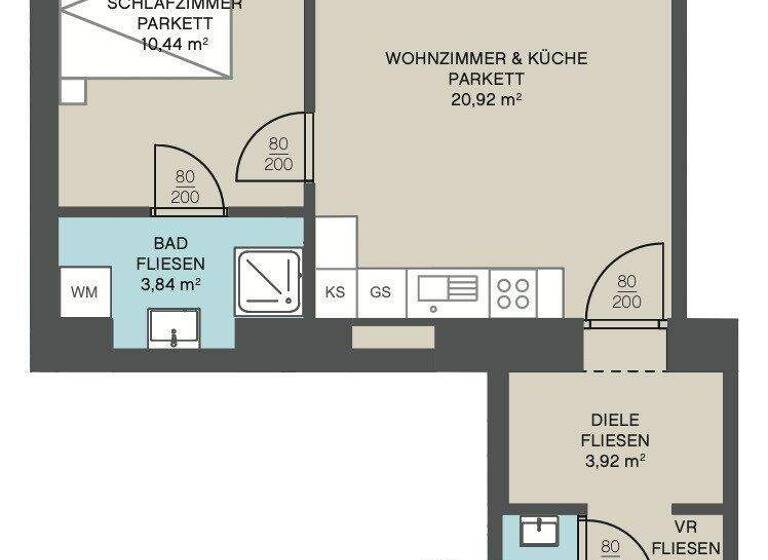 Wohnung zum Kauf - Erstbezug 239.000 € 3 Zimmer 42,9 m² 3. Geschoss Linzer Straße Wien 1140