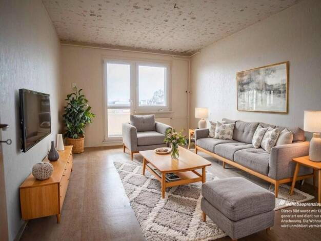 Wohnung zur Miete 370 € 3 Zimmer 55,2 m² 4. Geschoss Brüssower Allee 58 Prenzlau 17291