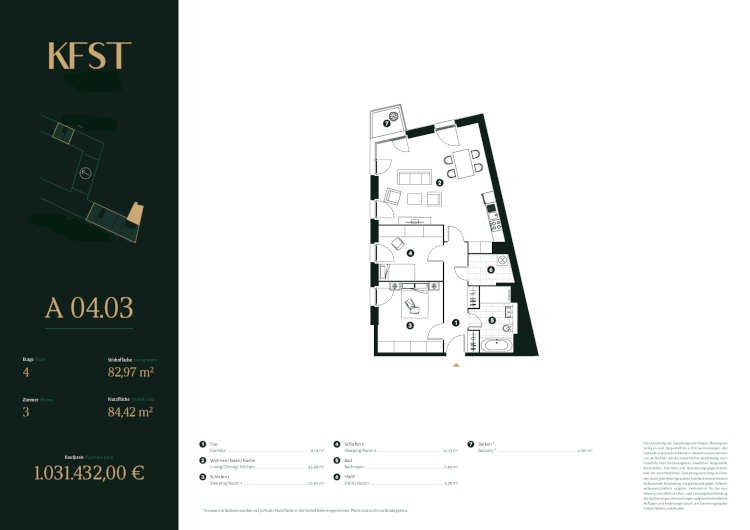 Wohnung zum Kauf 876.717 € 3 Zimmer 84 m²<br/>Wohnfläche 4.<br/>Geschoss Tiergarten Berlin 10785