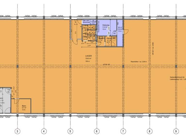 Lagerhalle zur Miete 7,50 € 1.810 m² Lagerfläche Pang Rosenheim 83026