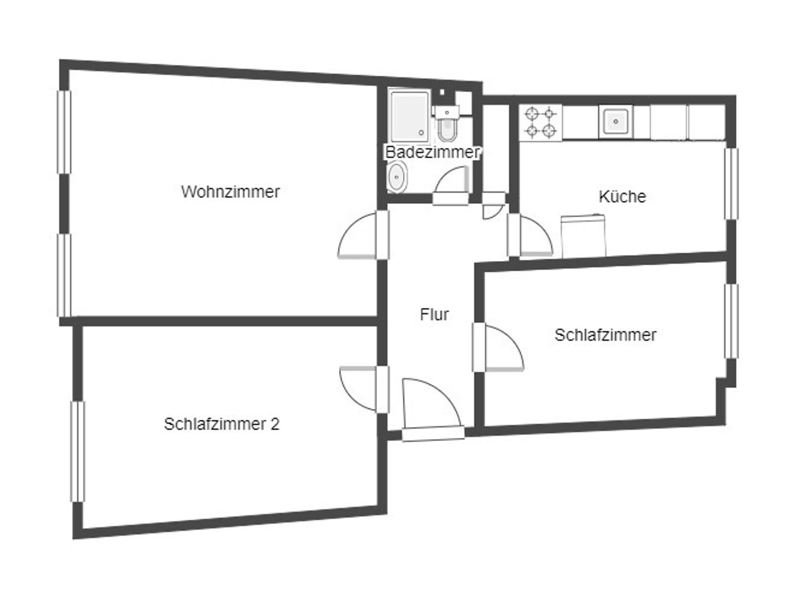 Wohnung zum Kauf 199.900 € 3 Zimmer 65 m²<br/>Wohnfläche 2.<br/>Geschoss Tegel Berlin 13509