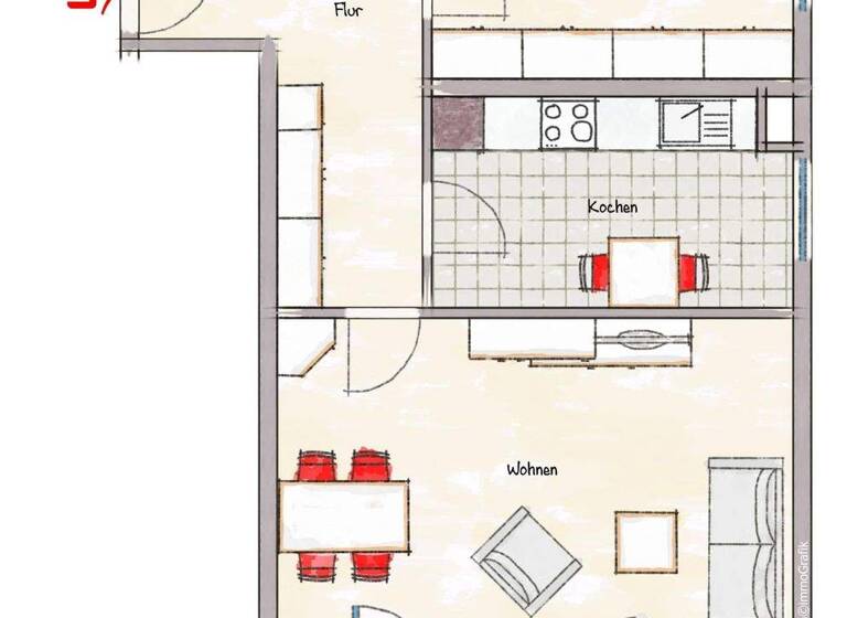 Wohnung zum Kauf 167.000 € 2 Zimmer 64 m² frei ab sofort Haardt Schweinfurt 97422