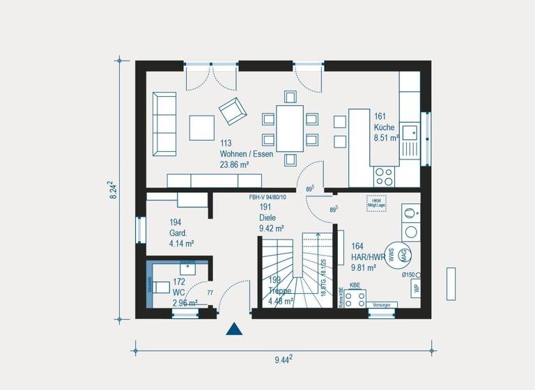 Einfamilienhaus zum Kauf provisionsfrei 514.900 € 4 Zimmer 118,9 m² 401,3 m² Grundstück Freistett Rheinau 77866