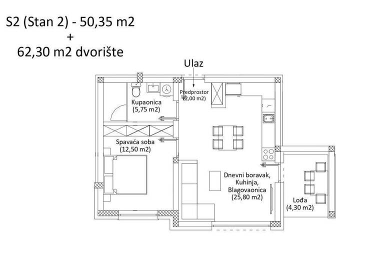 Studio zum Kauf 181.056 € 1 Zimmer 56 m² Varazdin