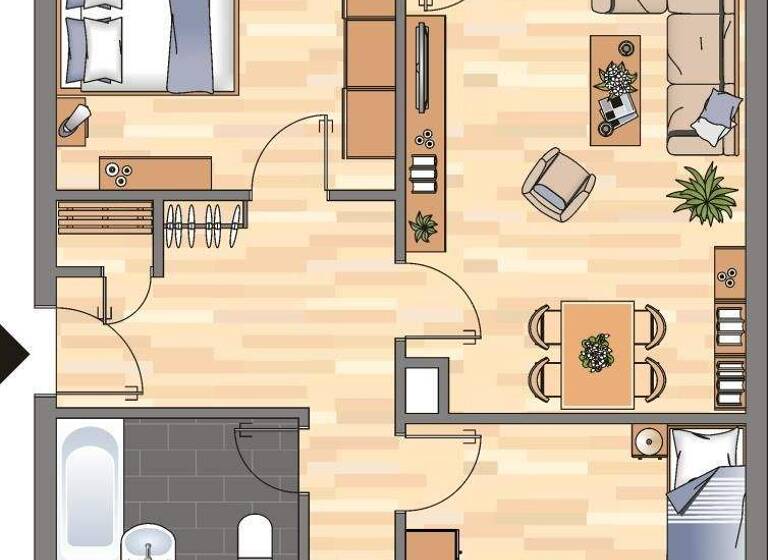 Wohnung zur Miete 689 € 3 Zimmer 78,5 m² 1. Geschoss Am Rückelchen 20 Geisweid Siegen 57078