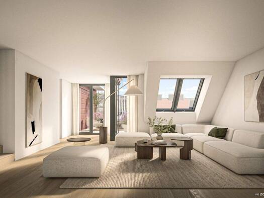 Wohnung zum Kauf - Erstbezug 1.890.000 € 3 Zimmer 132,6 m² 6. Geschoss Rögergasse 14B Wien 1090