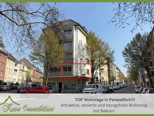 Studio zum Kauf 189.000 € 1 Zimmer 32 m² 1. Geschoss frei ab sofort Pempelfort Düsseldorf 40477