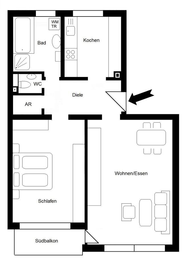 Wohnung zur Miete 950 € 2 Zimmer 68 m²<br/>Wohnfläche 1.<br/>Geschoss ab sofort<br/>Verfügbarkeit Bubenreuth 91088