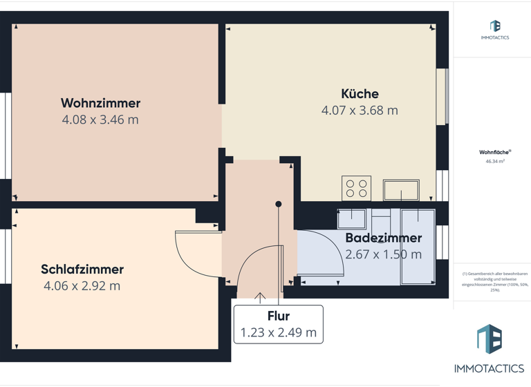 Wohnung zum Kauf 149.000 € 2 Zimmer 48 m² 2. Geschoss Bad Kreuznach 55545