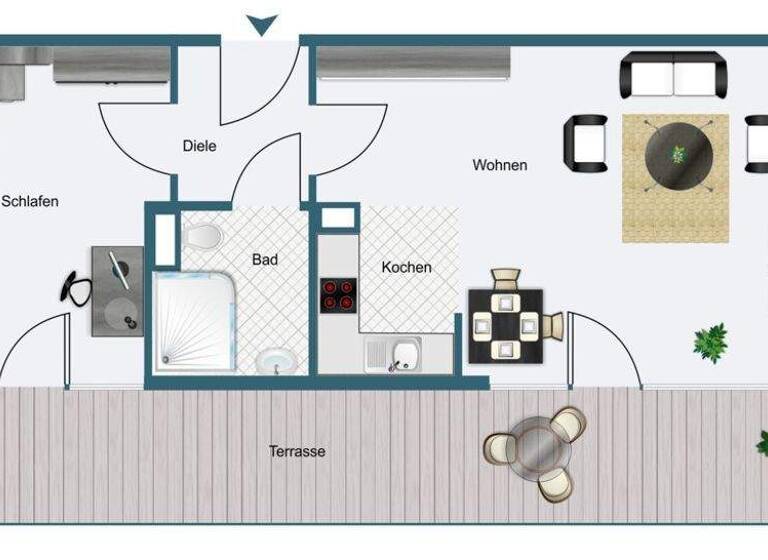 Wohnung zum Kauf 229.000 € 2 Zimmer 51 m² 4. Geschoss Höhenberg Köln 51103